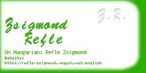 zsigmond refle business card